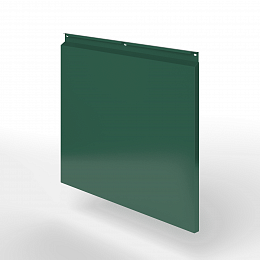 Фасадная металлокассета закрытого типа оцинкованная с порошковым покрытием 0,7x480х475мм RAL 6028 Сосновый зелёный