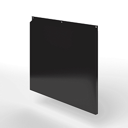 Фасадная металлокассета закрытого типа оцинкованная с порошковым покрытием 0,7x380х370 мм RAL 8022 Чёрно-коричневый