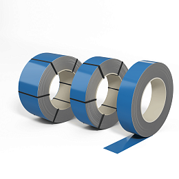 Лента оцинкованная (Штрипс) 1,0 мм (RAL 5012) с полимерным покрытием (полиэстер)