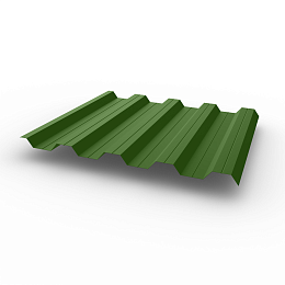 Профнастил НС44 (RAL 6025) 0,5х1047мм оцинкованный, с полимерным покрытием (Полиэстер)