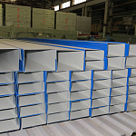 Планка П-образная для забора оцинкованная с порошковым покрытием 0,45мм ширина более 625 мм RAL 1018