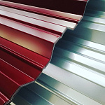 Профнастил НС35 - 0,45 - RAL 5023 оцинкованный, с полимерным покрытием (Полиэстер)