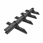 Снегозадержатель трубчатый 1000мм фальц 40x20-1,0-1,0-2 холоднокатанная сталь с порошковым покрытием RAL 7005