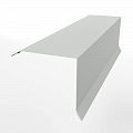 Планка примыкания нижняя для кровли 0,45 мм (RAL 9003) оцинкованная, с порошковым покрытием