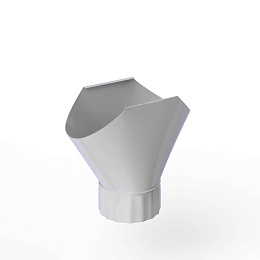 Воронка желоба оцинкованная накладная порошок ф220мм RAL 7047