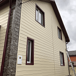 Металлосайдинг Вертикаль gofr оцинкованный с полимерным покрытием 0,45x200мм  RAL 5021