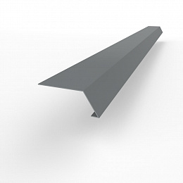 Карнизная планка RAL 9023 оцинкованная c порошковым покрытием 0,45мм