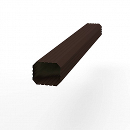 Труба водосточная прямоугольная полиэстер Grand Line Vortex 3000мм RAL 8017