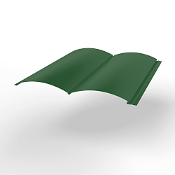 Металлосайдинг Блок-Хаус оцинкованный с полимерным покрытием 0,45х360мм RAL 6002