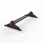 Снегозадержатель трубчатый плоскоовальный 3000мм фальц 40x20-1,0-1,5-3 оцинкованная сталь с порошковым покрытием RAL 8017