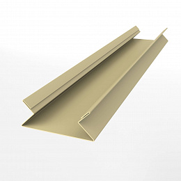 Планка угла внутреннего составная верхняя для металлосайдинга блокхаус оцинкованная  с полимерным покрытием 0,45мм RAL 1014