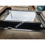 Окно-выход на крышу для неотапл. помещений дерево, лак ручка снизу Fakro WGI с унив.окл. и защит. от захлопыв. 46*55см