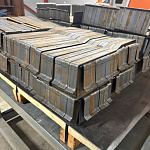 Костыль П-образный кровельный неокрашенный 40х4мм размер 100х550х100мм