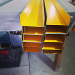 Ендова верхняя фигурная 0,45 мм (RAL 8017) оцинкованная c полимерным покрытием