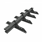 Снегозадержатель трубчатый плоскоовальный 3000мм универсальный 40x20-1,0-1,0-4 оцинкованная сталь с порошковым покрытием RAL 7005