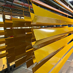 Конек фигурный 0,45 мм RAL 1011 оцинкованный, с порошковым покрытием