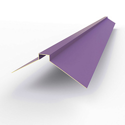 Конек фигурный 0,45 мм RAL 4005 оцинкованный, с порошковым покрытием