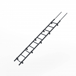 Лестница кровельная 2000мм холоднокатанная сталь с порошковым покрытием RAL 7024