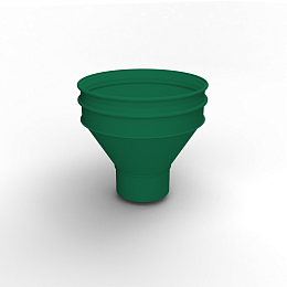 Воронка водосточная ф106х350мм (RAL 6029) водосборная, c порошковым покрытием