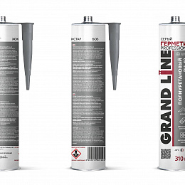 Герметик Grand Line серый полиуретановый 310мл