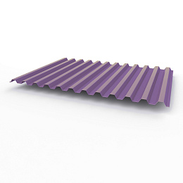 Профнастил С21 0,7х1051мм (RAL 4005) оцинкованный, с полимерным покрытием (полиэстер)