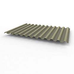 Профнастил С21 0,35х1051мм (RAL 7003) оцинкованный, с полимерным покрытием (полиэстер)