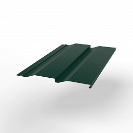 Металлосайдинг Корабельная доска оцинкованный с полимерным покрытием 0,45x265мм  RAL 6005