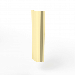 Штакетник оцинкованный с полимерным покрытием  П-образный 0,45х100мм RAL 1014