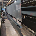 Заборный парапет с капельником угловой оцинкованный с порошковым покрытием 0,45мм RAL 7005