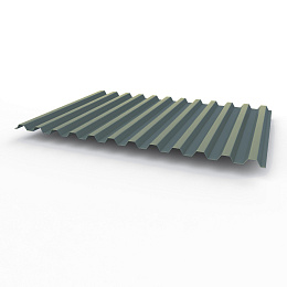 Профнастил С21 0,65х1051мм (RAL 7031) оцинкованный, с полимерным покрытием (полиэстер)