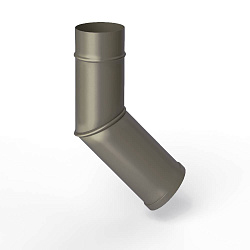 Колено водосточное оцинкованное порошок ф90мм RAL 7039