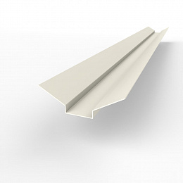 Ендова верхняя фигурная 0,45 мм (RAL 9001) оцинкованная c порошковым покрытием