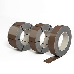 Лента оцинкованная (Штрипс) 0,5 мм (RAL 8025) с полимерным покрытием (полиэстер)