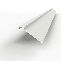 Конек фигурный 0,45 мм RAL 9010 оцинкованный, с порошковым покрытием