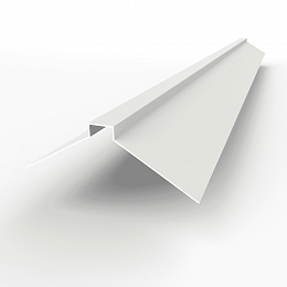 Конек фигурный 0,45 мм RAL 9010 оцинкованный, с порошковым покрытием