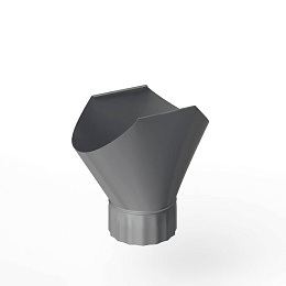 Воронка желоба оцинкованная накладная порошок ф150мм RAL 9022