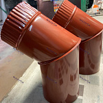 Колено водосточное оцинкованное порошок ф180мм RAL 3009