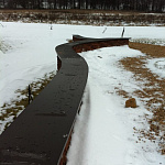 Парапет радиусный 0,5 мм (RAL 9004) полиэстер