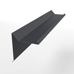 Планка ветровая 0,45 мм (RAL 7024) двойная завальцовкая, с порошковым покрытием