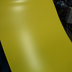 Лист оцинкованный 0,5х1250мм (RAL 1018) с полимерным покрытием (полиэстер)