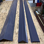 Планка примыкания для мягкой кровли 0,45 мм (RAL 5002) оцинкованная, с порошковым покрытием