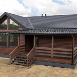 ЭкоБрус 0,345 Grand Line 0,45 Print Premium с пленкой Cherry Wood