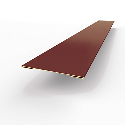 Планка стыковочная RAL 3005 оцинкованная c порошковым покрытием 0,45 мм