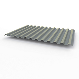 Профнастил С21 0,6х1051мм (RAL 7046) оцинкованный, с полимерным покрытием (полиэстер)