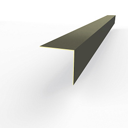 Планка угла внешнего RAL 7022 оцинкованная c порошковым покрытием 0,45мм