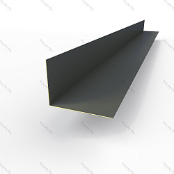 Угол внутренний RAL 7024 оцинкованный с порошковым покрытием  0,45 мм