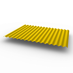 Профнастил С15 (RAL 1021) Полиэстер 0,35х1180мм