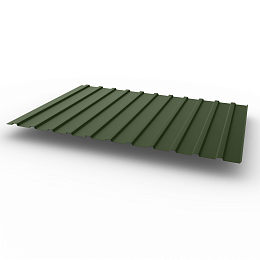 Профнастил С10 - 0,6х1180мм (RAL 6003) оцинкованный, с полимерным покрытием (Полиэстер)