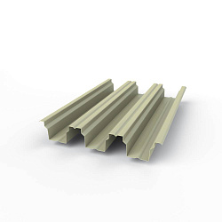 Профнастил Н114 - 0,8х646мм (RAL 7032) оцинкованный, с полимерным покрытием (полиэстер)