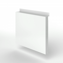 Фасадная металлокассета с иклями оцинкованная с порошковым покрытием 0,7мм RAL 9003